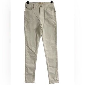 Levi’s Women’s 721 High Rise Skinny Jeans White Size 28